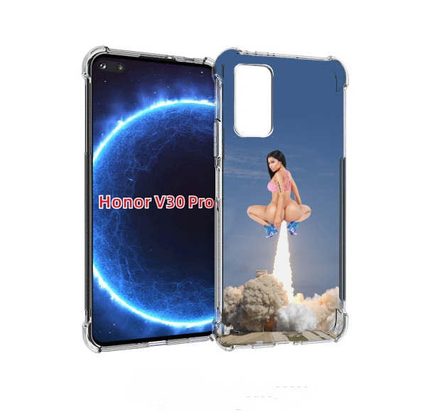 

Чехол бампер MyPads ники-минаж-ракета детский для Honor V, Прозрачный, Tocco