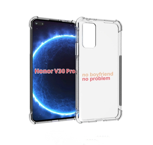 

Чехол бампер MyPads нет-парня-нет-проблем для Honor V30 P, Прозрачный, Tocco