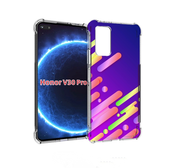 

Чехол бампер MyPads неоновый-фон для Honor V30 Pro, Прозрачный, Tocco