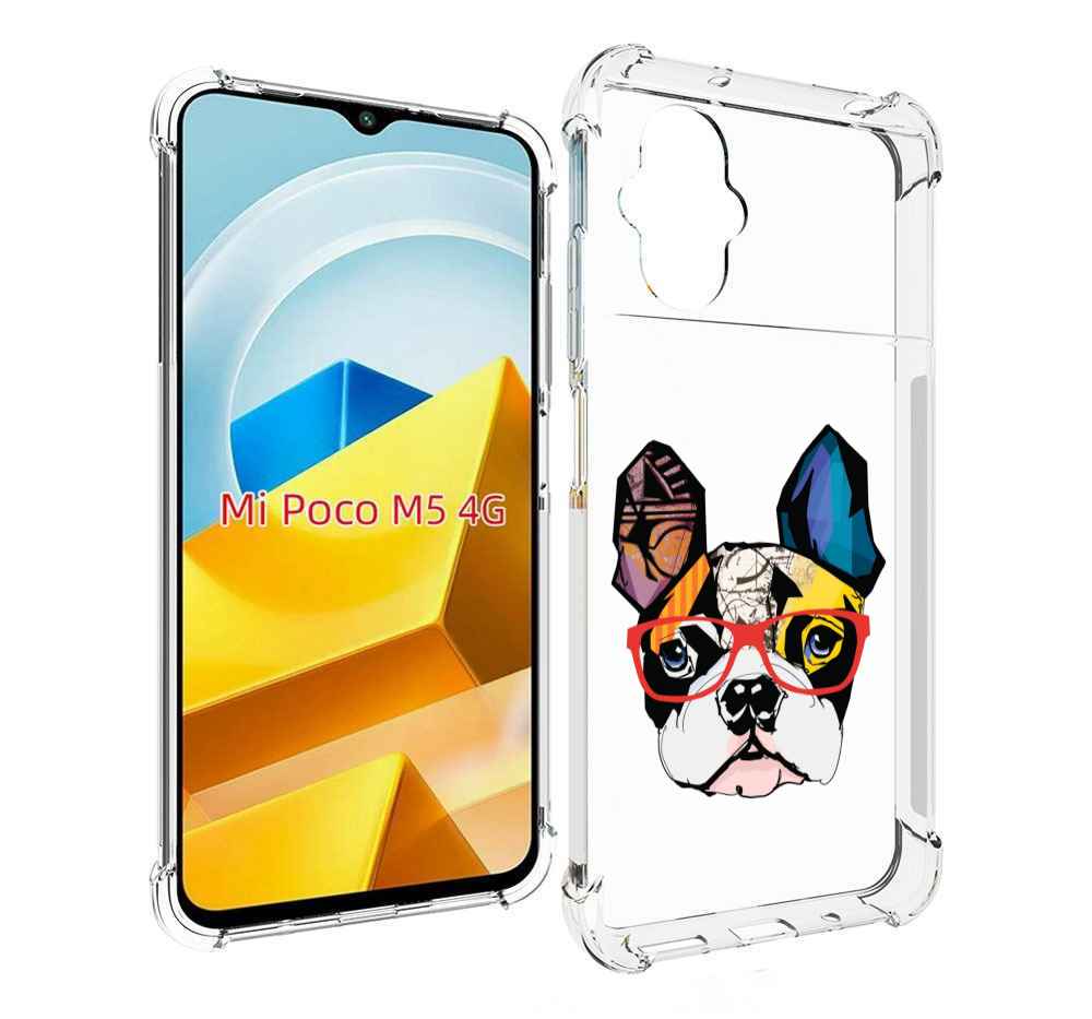 

Чехол MyPads Tocco для Xiaomi M5 Мопс-в-очках, Прозрачный, Tocco