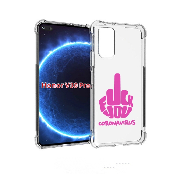 

Чехол бампер MyPads не-нужна-корона для Honor V30 Pro, Прозрачный, Tocco