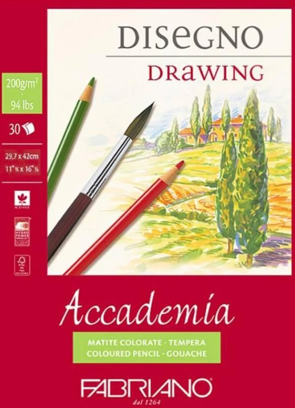 

Блокнот для эскизов на спирали Fabriano "Accademia"