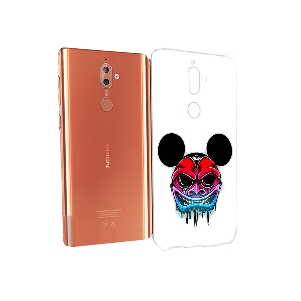 

Чехол MyPads Tocco для Nokia 9 микки в маске (PT126479.94.473), Прозрачный, Tocco
