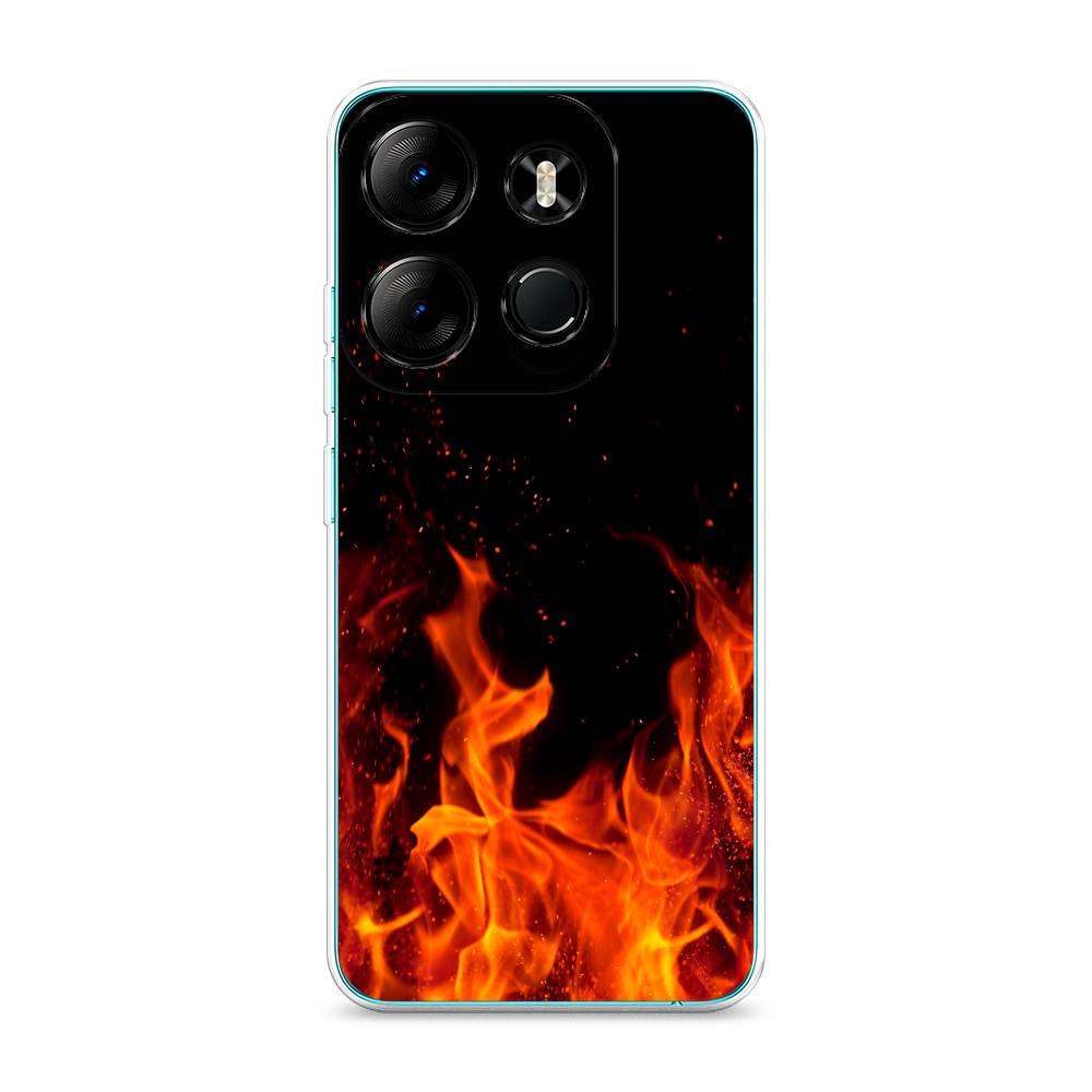 

Чехол Awog на Tecno Pop 7 Pro "Все в огне", Оранжевый;черный, 303450-4