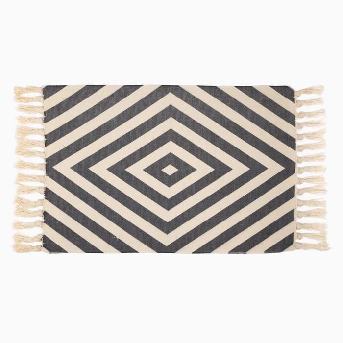 

Коврик Этель Ромбы 60x90 см, 50% хл, 50% п/э