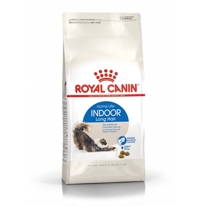 

Сухой корм для кошек Royal Canin Indoor Long Hair, для длинношерстных кошек, 2 кг