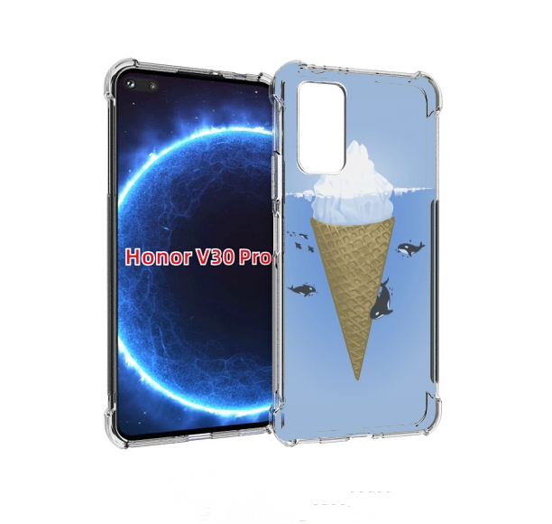 

Чехол бампер MyPads мороженное-у-косаток для Honor V30 Pr, Прозрачный, Tocco