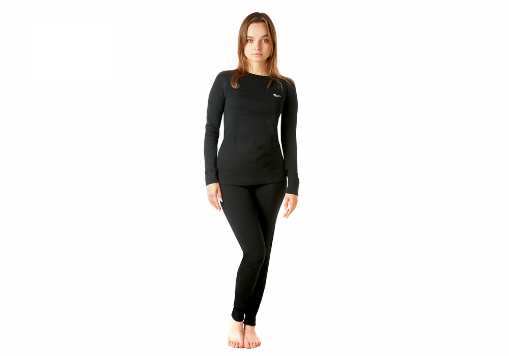 

Комплект термобелья женский Mottomo Thick Layer р.S, черный, Thick Layer