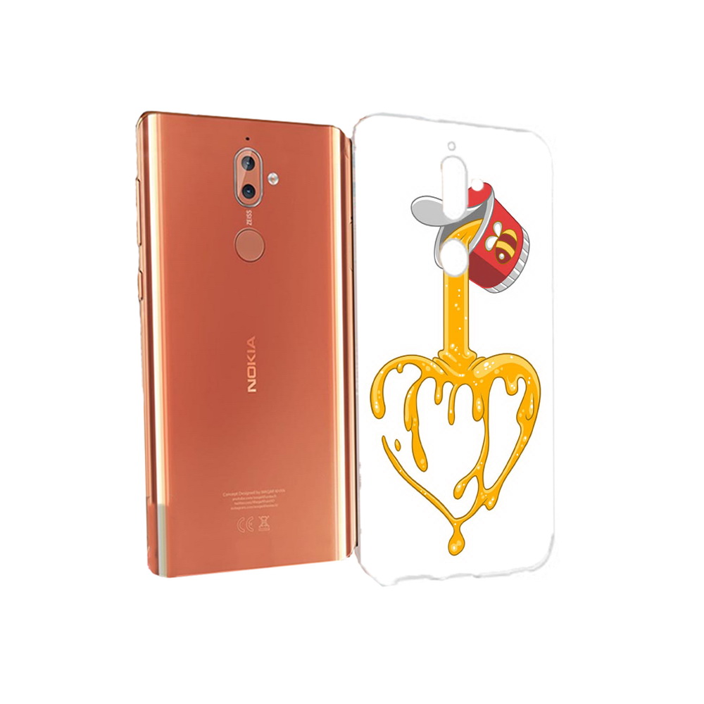 

Чехол MyPads Tocco для Nokia 9 медовое сердце (PT126479.94.471), Прозрачный, Tocco