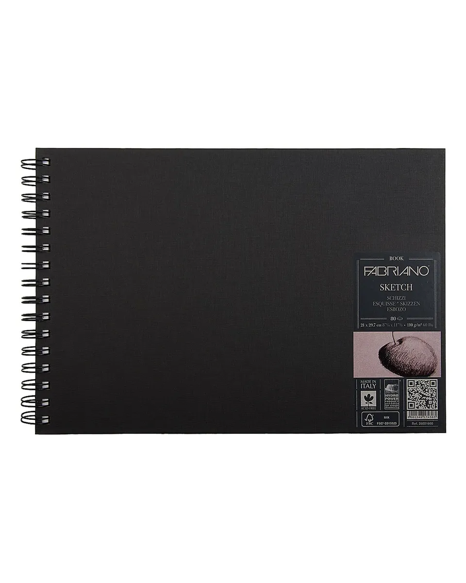 

Блокнот для графики на спирали Fabriano "Sketch" 21х29,7 см 110 л 80 г