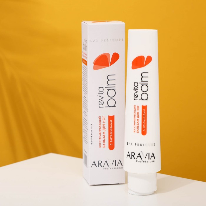 

Восстанавливающий бальзам для ног "Aravia Professional", с витаминами, 100 мл