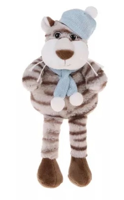 фото Мягкая игрушка fluffy family тигр в шапке 681913, 24 см