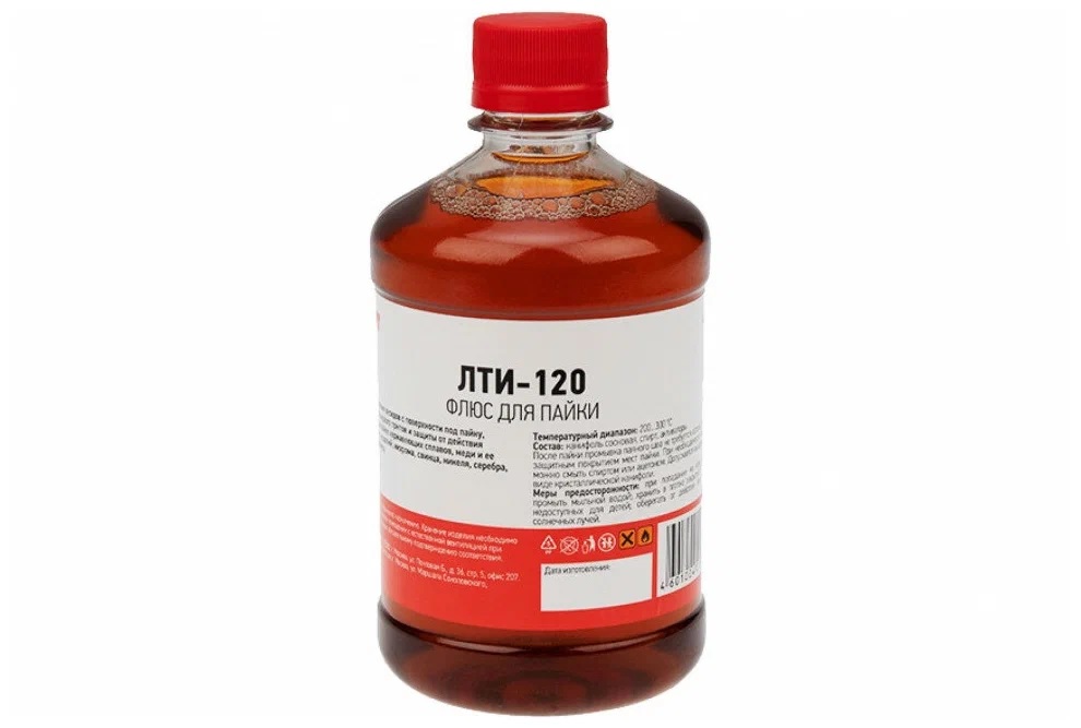 

Флюс для пайки Rexant, ЛТИ-120, 500 мл, флакон