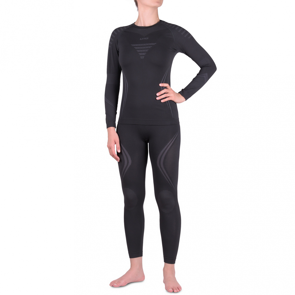 

Термобелье UTO комплект Sports 2.0 Bamboo Charcoal W's 993204 р.M, Black/Grey, Серый;черный, Sports 2.0 Bamboo Charcoal W's