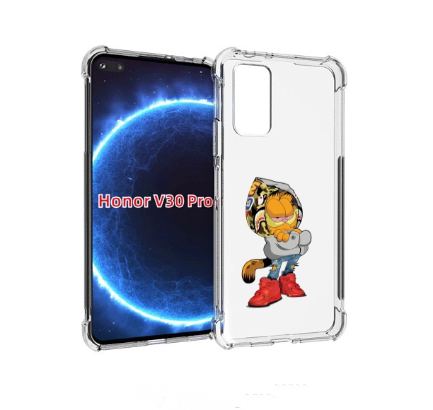 

Чехол бампер MyPads модный-котяра детский для Honor V30 P, Прозрачный, Tocco