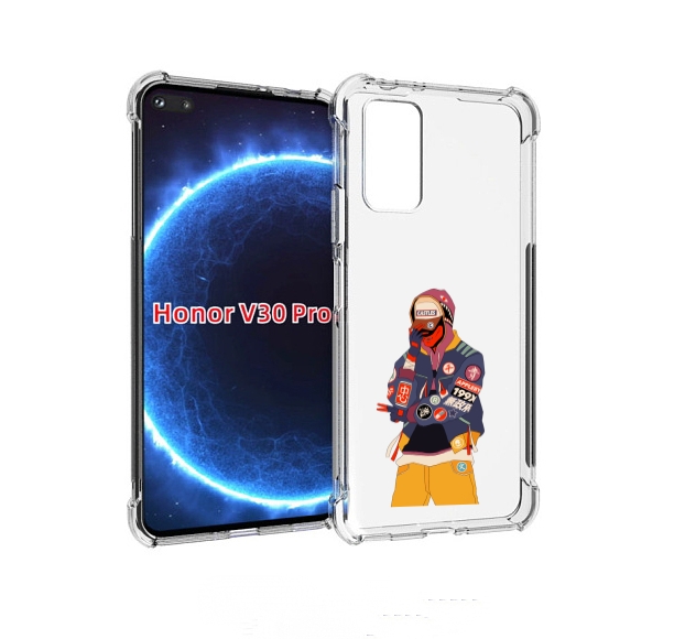 

Чехол бампер MyPads модник для Honor V30 Pro, Прозрачный, Tocco