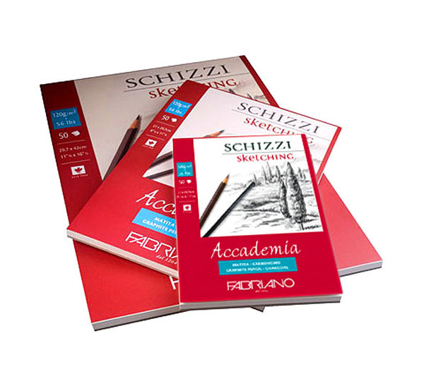 

Блокнот-склейка для графики Fabriano "Accademia sketching" А2 50 л 120 г