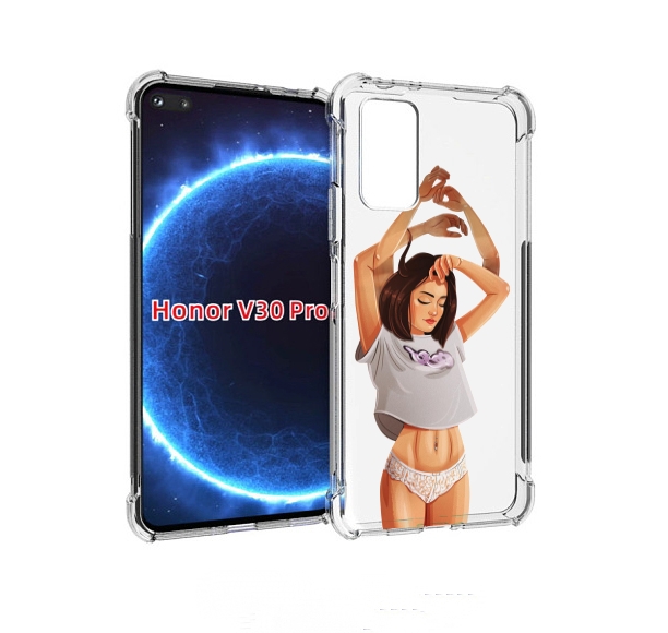 

Чехол бампер MyPads много-рук женский для Honor V30 Pro, Прозрачный, Tocco