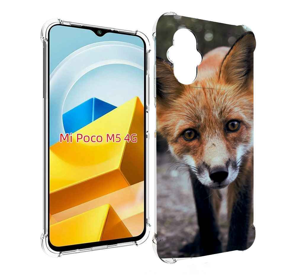 

Чехол Mypads Лисица Для Poco M5 Противоударный, Прозрачный, Tocco