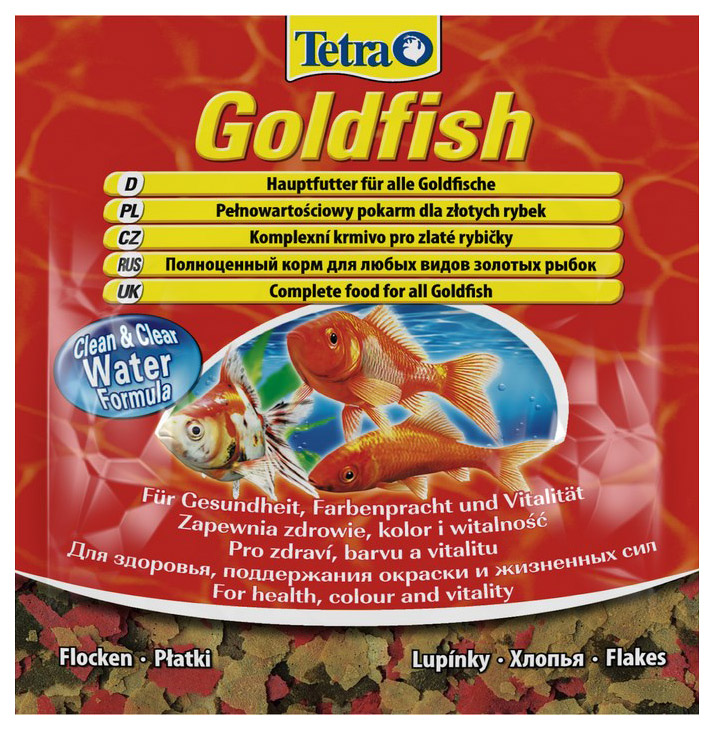 

Корм для золотых рыбок Tetra Goldfish, хлопья, 6 шт по 12 г