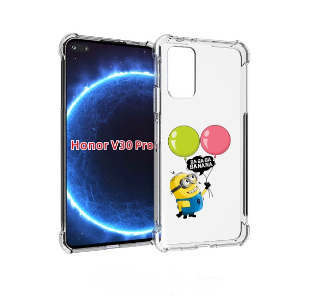 

Чехол бампер MyPads миньон-с-шариками для Honor V30 Pro, Прозрачный, Tocco