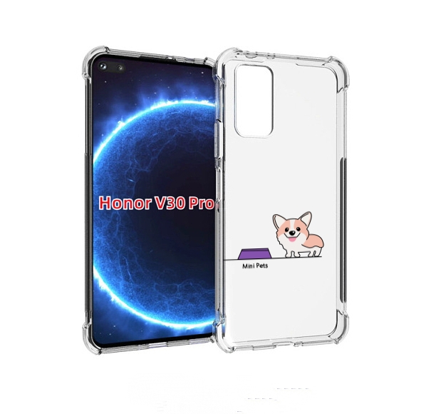 

Чехол бампер MyPads мини-питомец детский для Honor V30 Pr, Прозрачный, Tocco