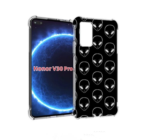

Чехол бампер MyPads мини-инопланетяне для Honor V30 Pro, Прозрачный, Tocco