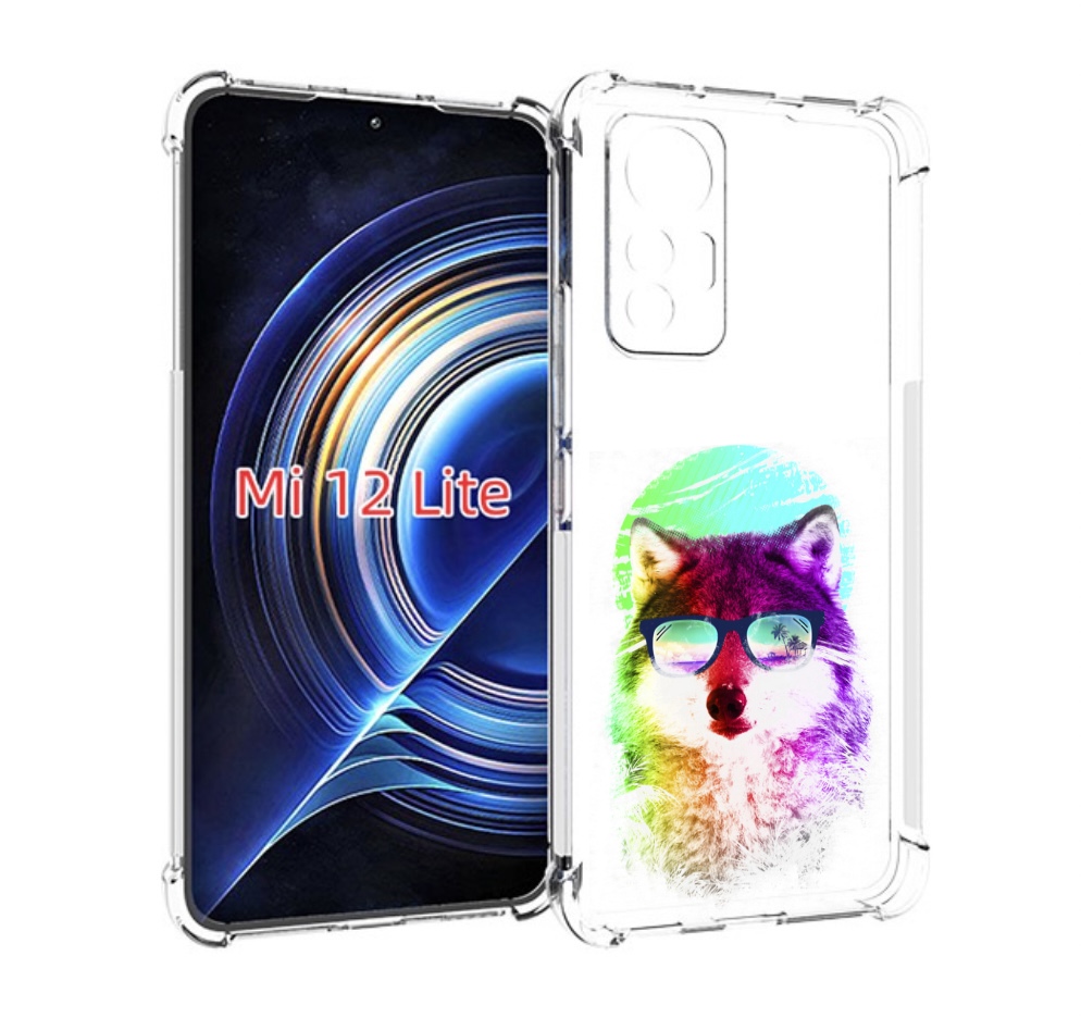 

Чехол MyPads радужный волк детский для Xiaomi 12 Lite, Прозрачный, Tocco
