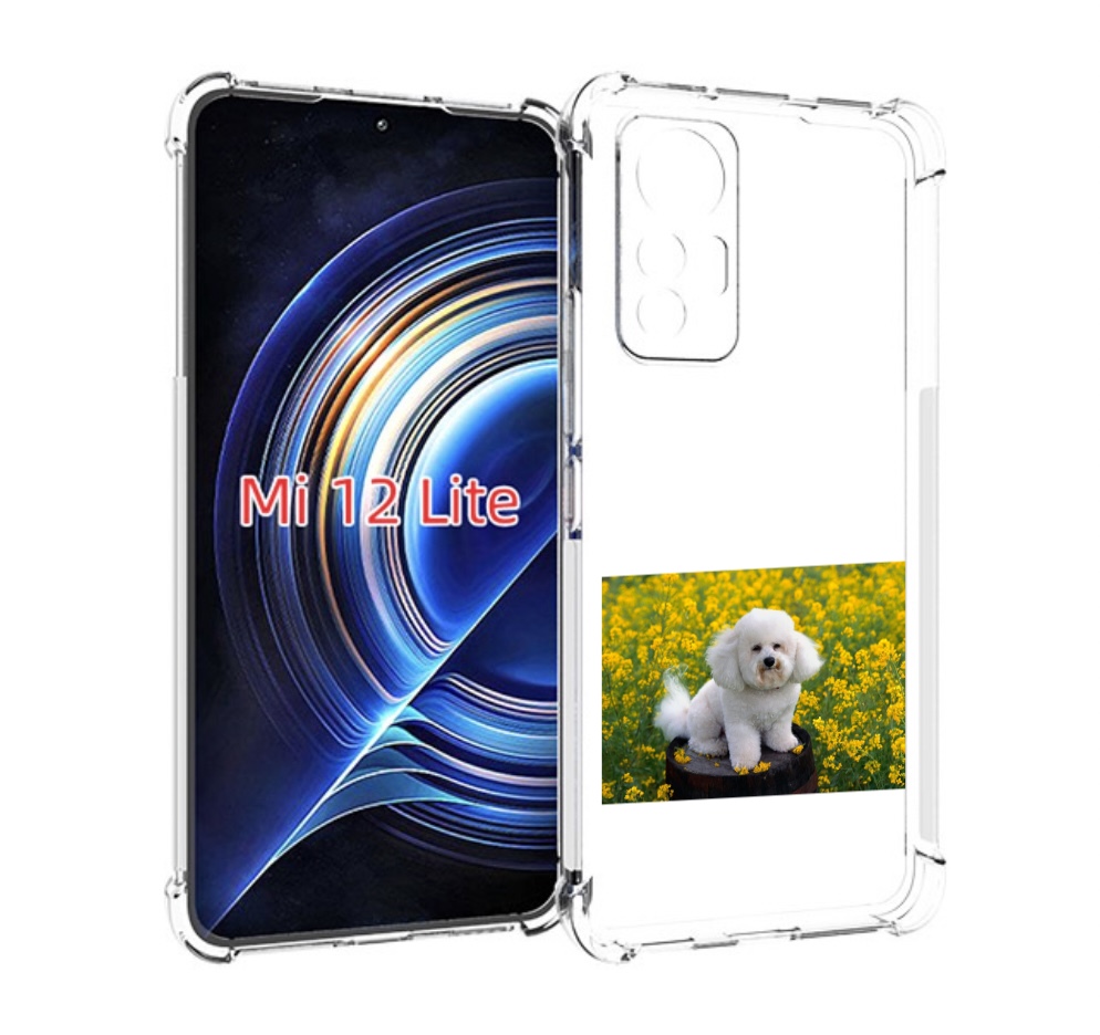 

Чехол MyPads пудель белыи для Xiaomi 12 Lite, Прозрачный, Tocco