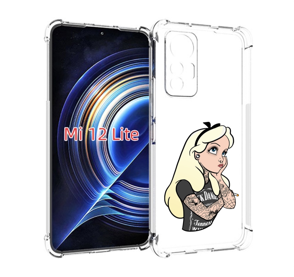 

Чехол MyPads принцесса-в-татуировках женский для Xiaomi 12 Lite, Прозрачный, Tocco