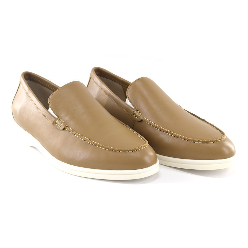 Лоферы мужские Sacci Summer Walk Loafers in Leather коричневые 46 RU