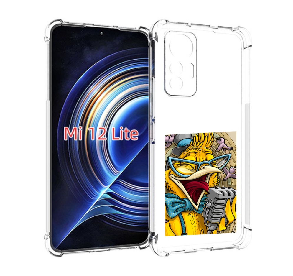 

Чехол MyPads поющая птичка для Xiaomi 12 Lite, Прозрачный, Tocco