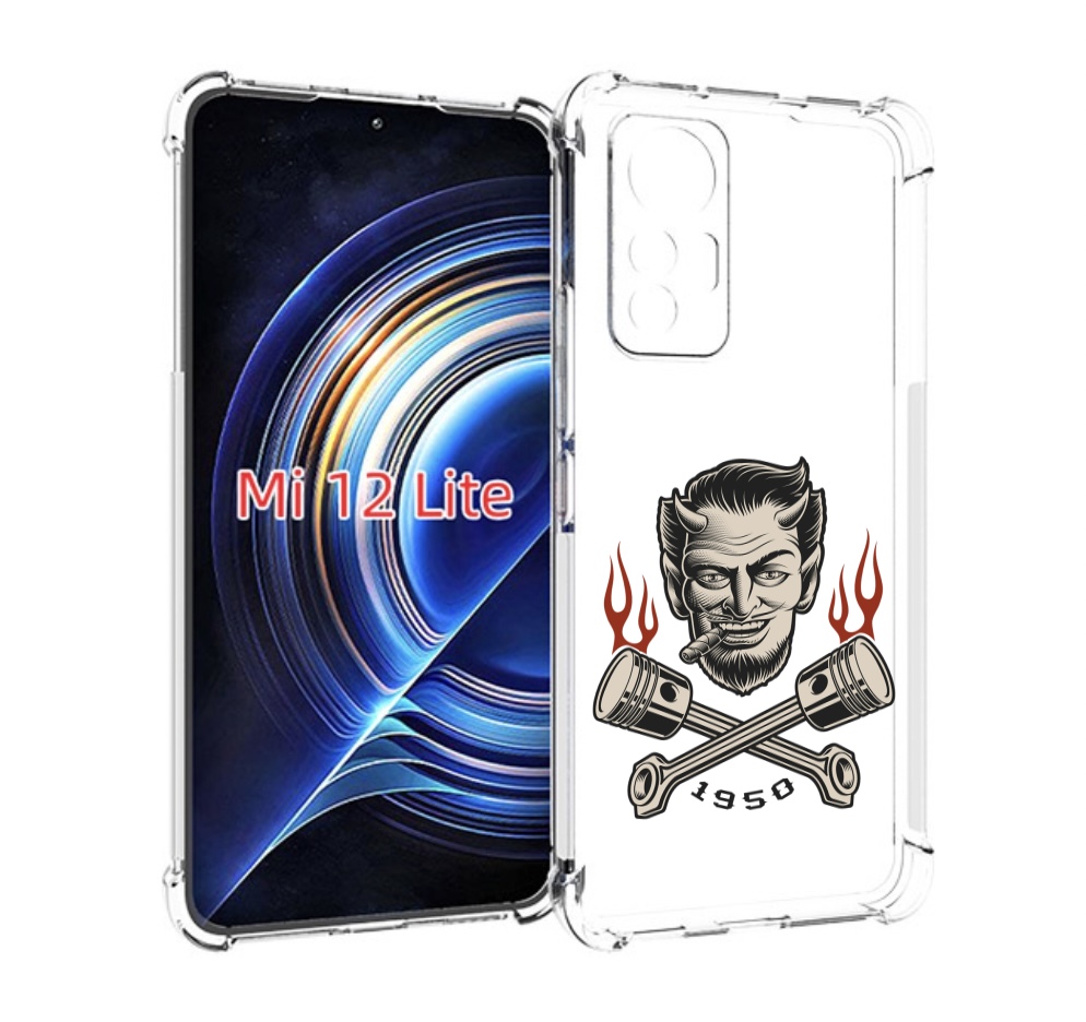 

Чехол MyPads поршни-горят для Xiaomi 12 Lite, Прозрачный, Tocco