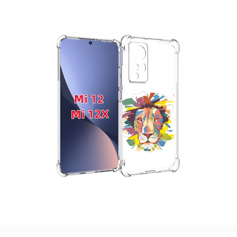 

Чехол бампер MyPads разноцветный-лев детский для Xiaomi 12., Прозрачный, Tocco