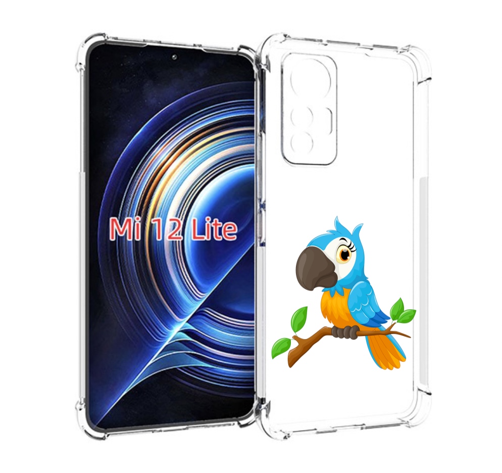 

Чехол MyPads попугайчик детский для Xiaomi 12 Lite, Прозрачный, Tocco
