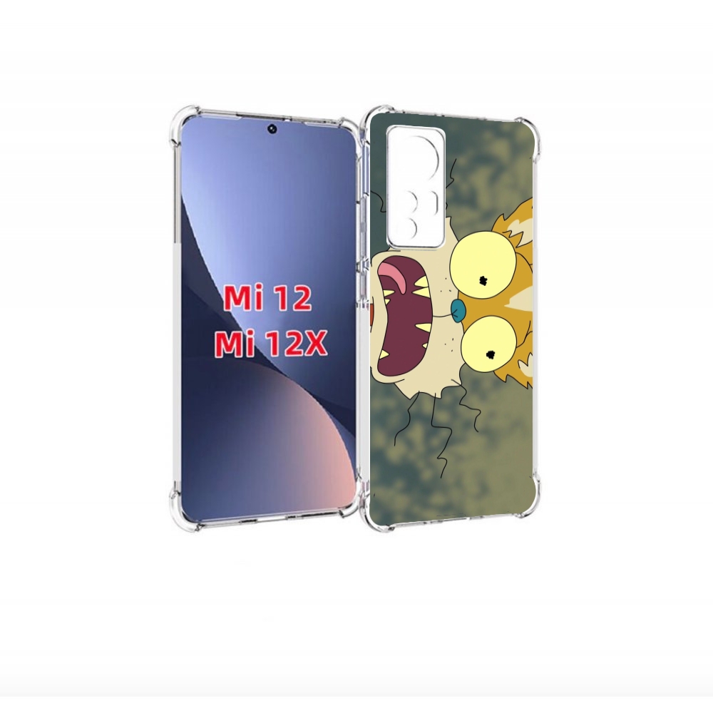 

Чехол бампер MyPads пугливый кот для Xiaomi 12., Прозрачный, Tocco