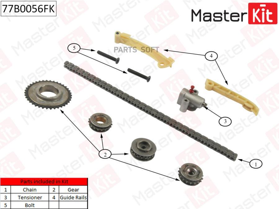 

Комплект Цепи Грм Saab 9-3/9-5 2.0-2.3 B203/B235/B205e 97-02 MasterKit арт. 77B0056FK