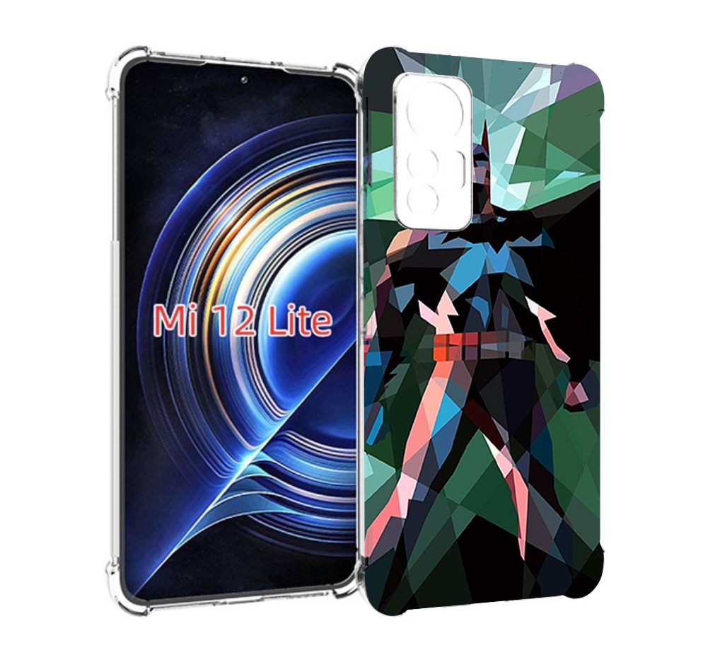 

Чехол MyPads полигональный-бэтмен-арт для Xiaomi 12 Lite, Прозрачный, Tocco