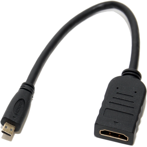 Видео адаптер 5Bites BC-HDM2AF переходник HDMI-f на microHDMI-m - кабель 0.15 метра