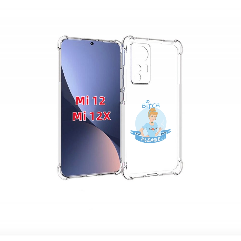 

Чехол бампер MyPads принцесса-эльза женский для Xiaomi 12., Прозрачный, Tocco