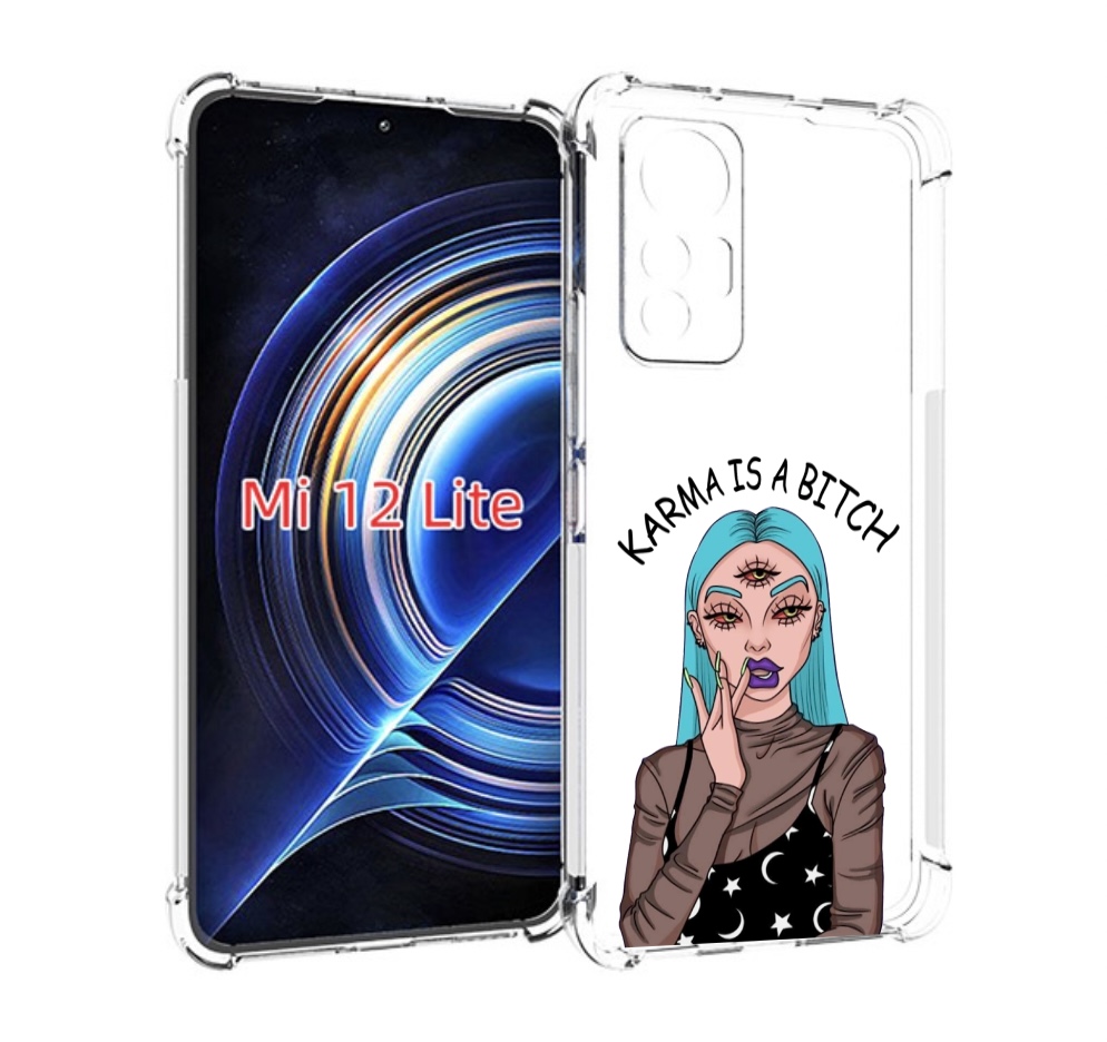 

Чехол MyPads плохая-карма женский для Xiaomi 12 Lite, Прозрачный, Tocco
