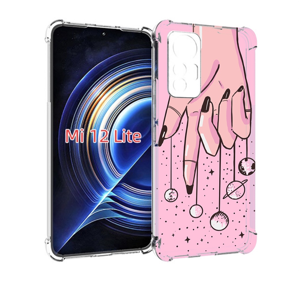 

Чехол MyPads планеты-на-пальцах для Xiaomi 12 Lite, Прозрачный, Tocco