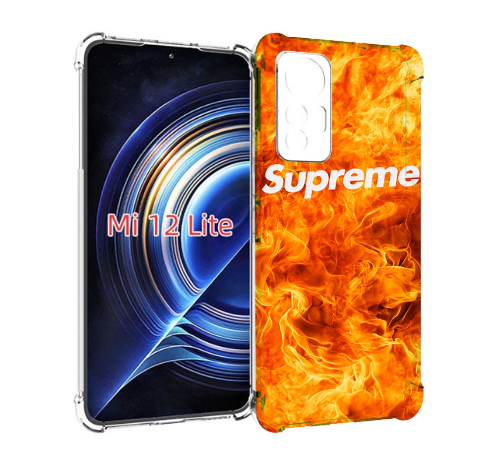 

Чехол MyPads пламя-пламенное суприм для Xiaomi 12 Lite, Прозрачный, Tocco