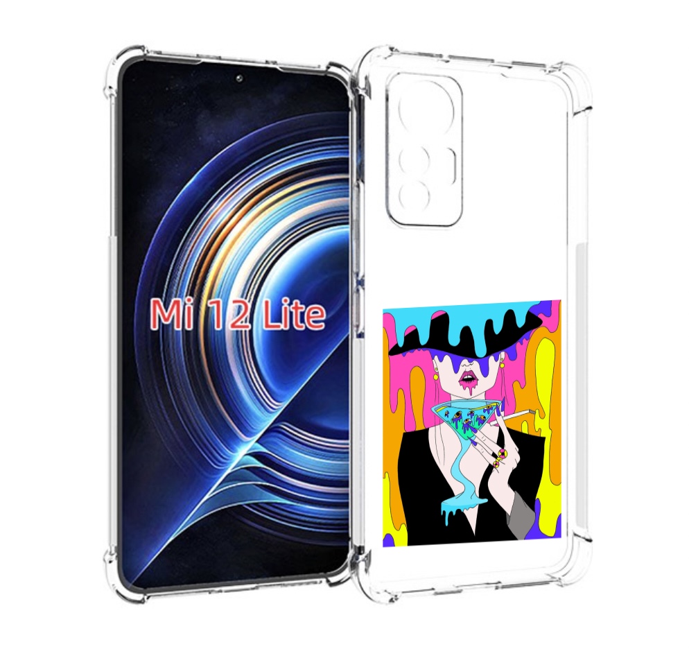 

Чехол MyPads плавленая девушка акварель женский для Xiaomi 12 Lite, Прозрачный, Tocco
