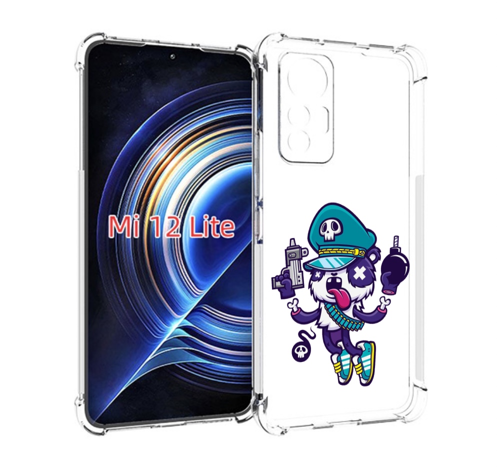 

Чехол MyPads персонаж с пистолетом и бомбочкой для Xiaomi 12 Lite, Прозрачный, Tocco