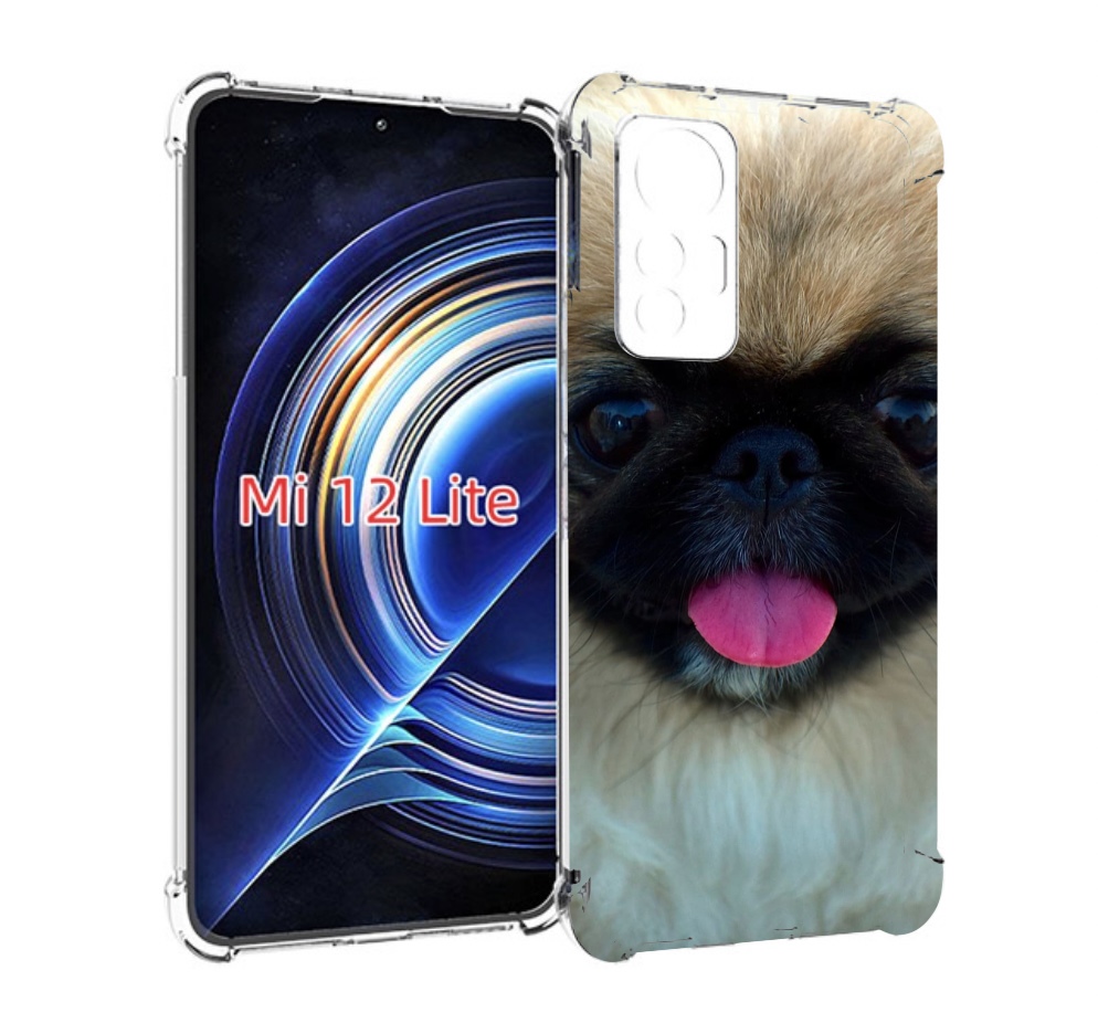 

Чехол MyPads пекинез для Xiaomi 12 Lite, Прозрачный, Tocco
