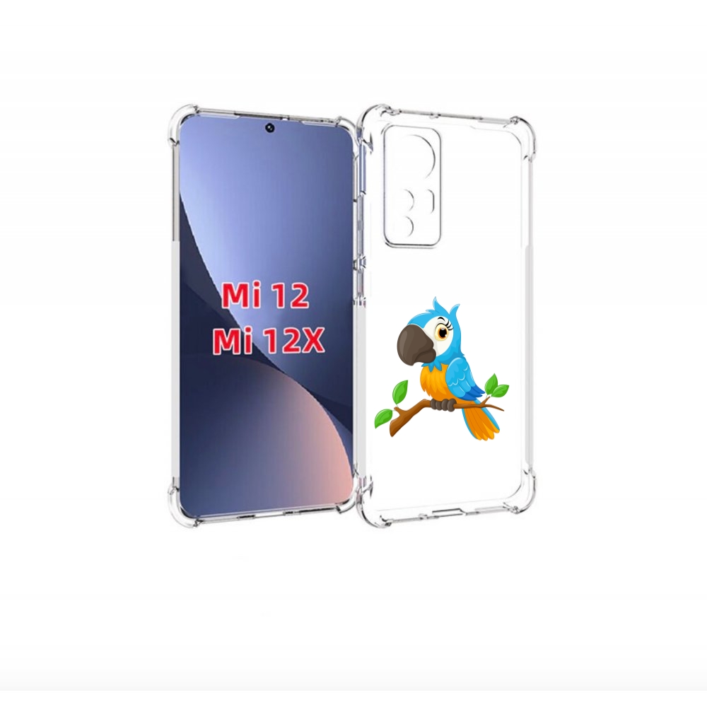 

Чехол бампер MyPads попугайчик детский для Xiaomi 12., Прозрачный, Tocco