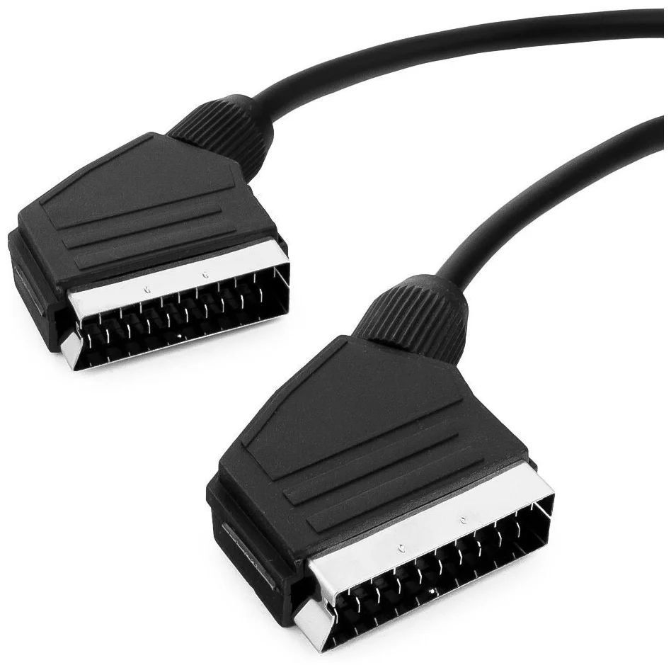 

Кабель Gembird SCART - SCART, 3м черный (CCV-518-3M), CCV-518-3M