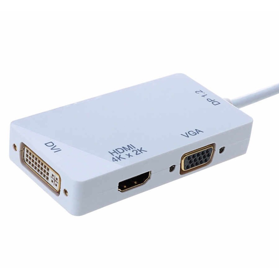 Видео адаптер Orient C320 mini DisplayPort на DVI -HDMI -VGA 4Kx2K 02 метра белый 1784₽