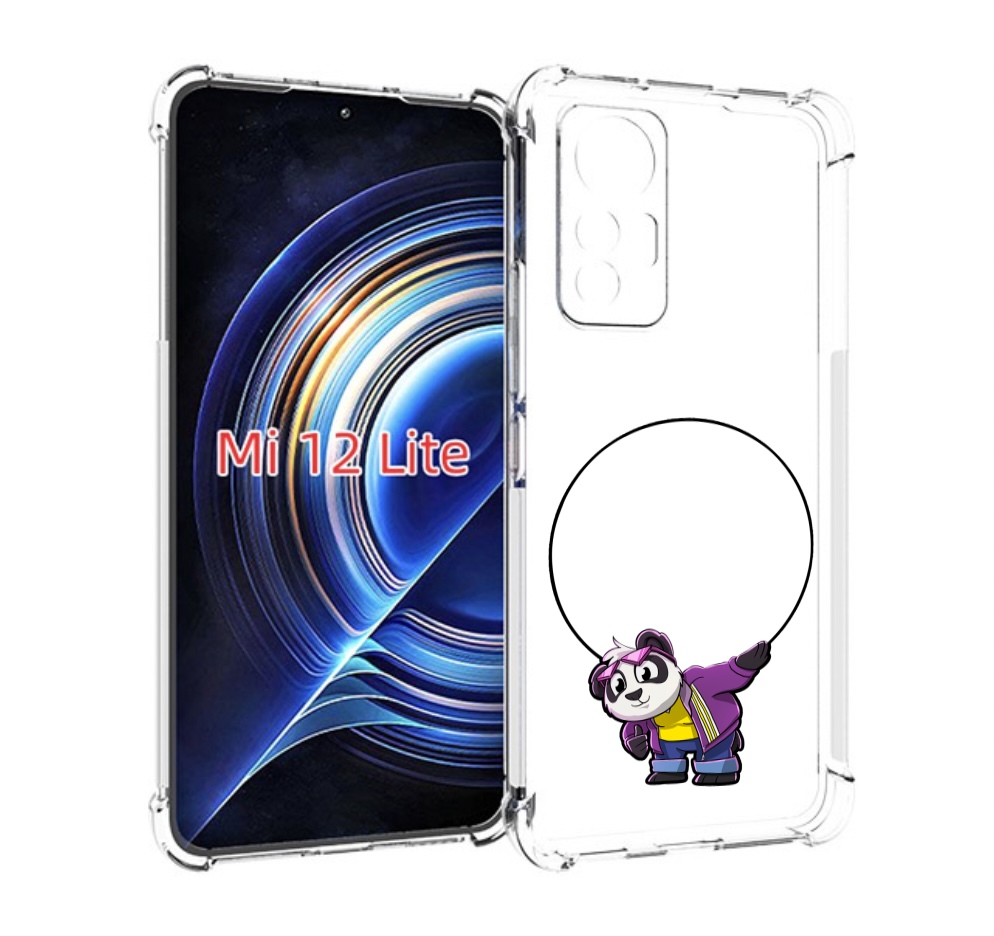 

Чехол MyPads панда-с-обручем для Xiaomi 12 Lite, Прозрачный, Tocco